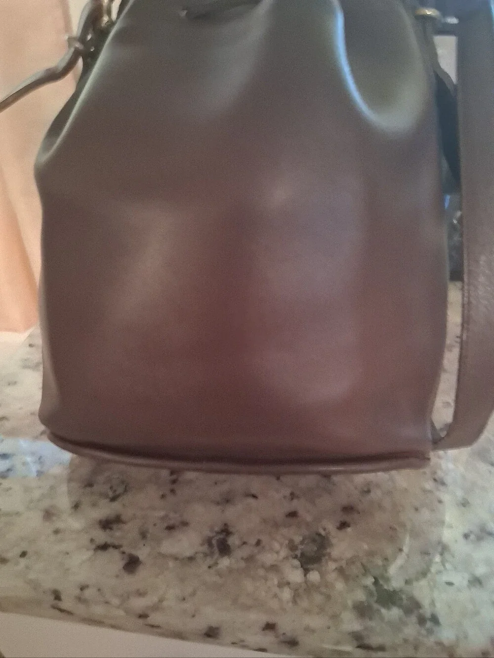 Women's Vintage Med Coach Bucket Bag